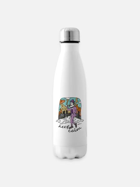 keep calm - Isolierflasche - Weiß