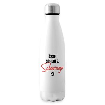 Essen, schlafen, schwingen, repeat! - Isolierflasche - Weiß - Rechts