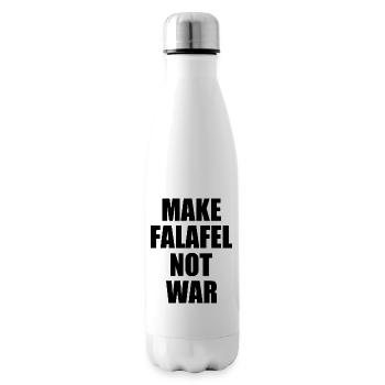 Make falafel not war - Insulated Water Bottle - white - Right