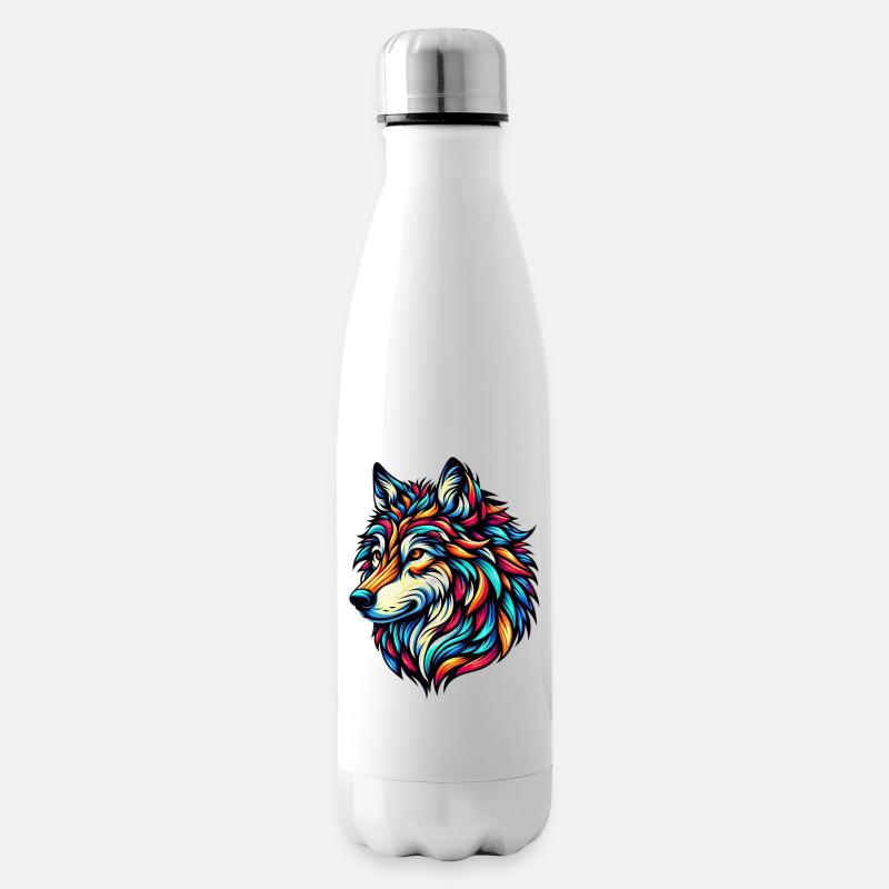 Wolf - Isolierflasche - Weiß
