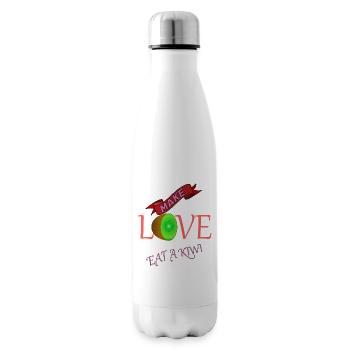 Love, Friends, Family, Partners, Happiness, Life, Healthy - Insulated Water Bottle - white - Right