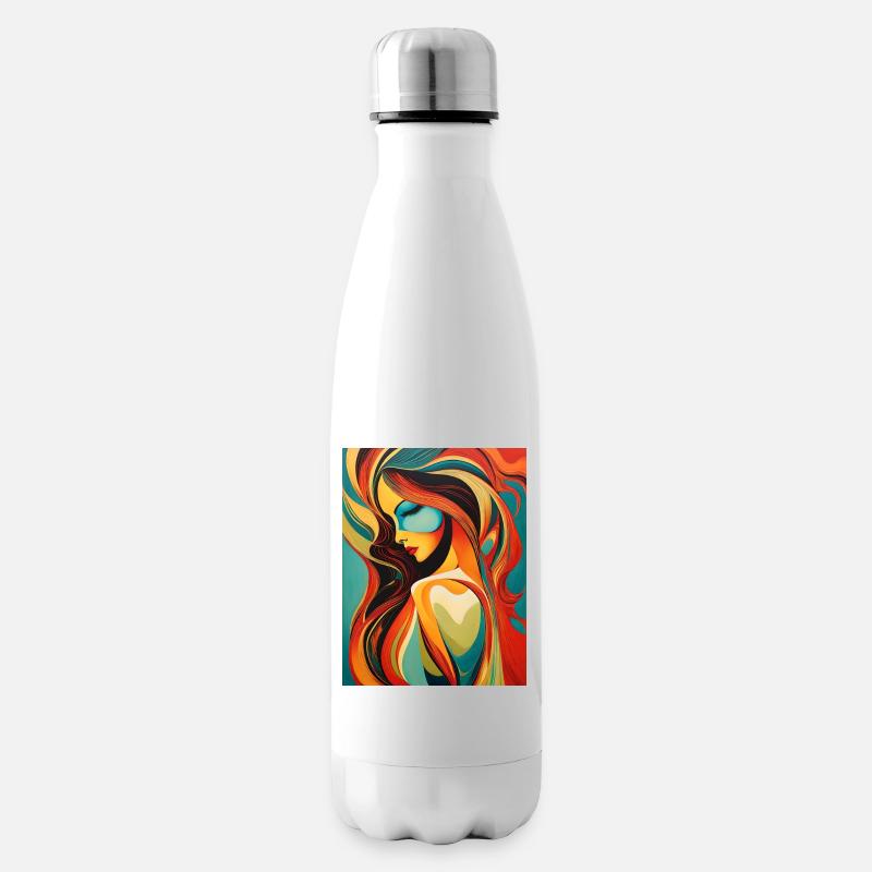 Un beau portrait abstrait - Bouteille isotherme - blanc