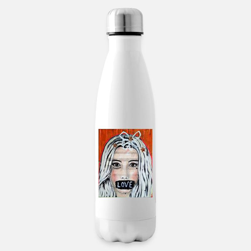 Spread LOVE - Isolierflasche - Weiß