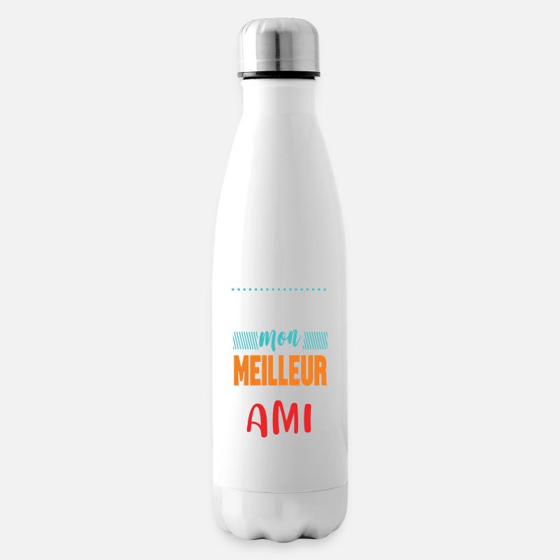 Du bist mein bester Freund - Isolierflasche - Weiß
