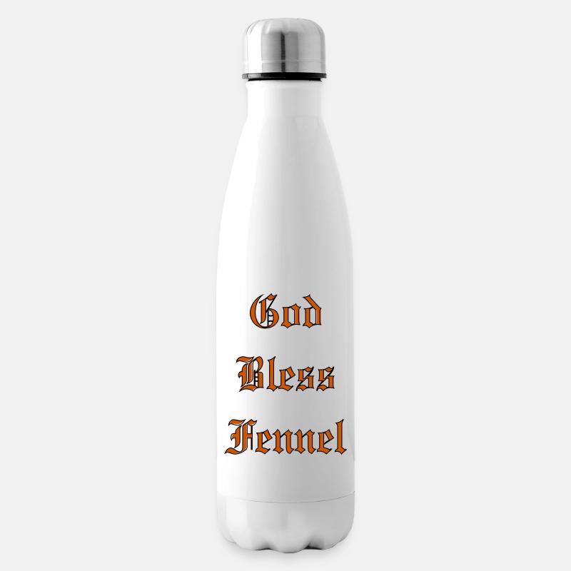 GodBlessFennel - Isolierflasche - Weiß