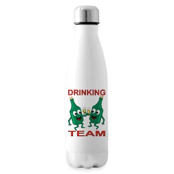 Mischievous Beer Bottles Drinking Team - Insulated Water Bottle - white - Right
