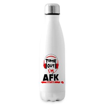 AFK - loin du clavier, temps mort - argot gamer - Bouteille isotherme - blanc - Droite