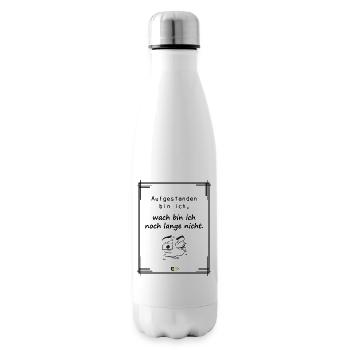 lustiger Spruch mit Cartoon - Isolierflasche - Weiß - Rechts