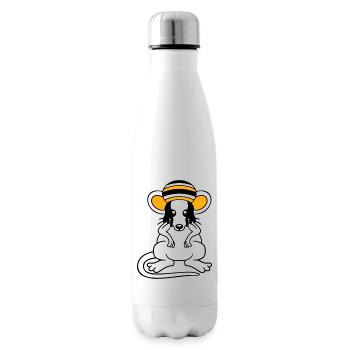 Mouse Raggae Jamaica Hat Rasta Lure Chill Hat - Insulated Water Bottle - white - Right
