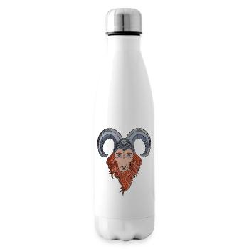 Wikinger-Mythologie Gehörnter Gott - Isolierflasche - Weiß - Rechts