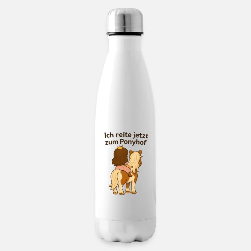 Ponyhof - Isolierflasche - Weiß