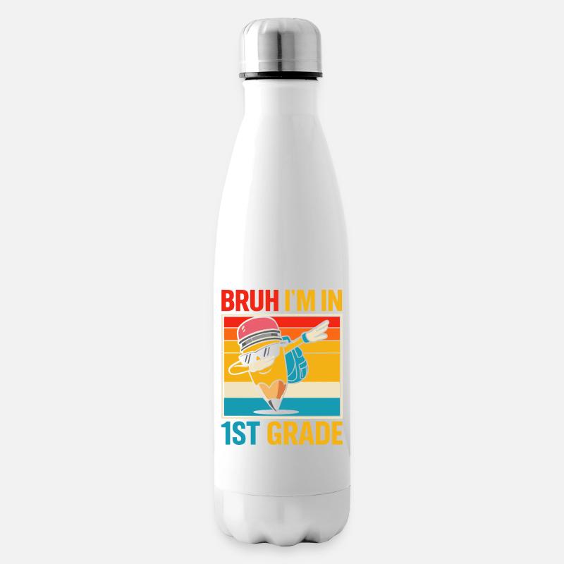 1. Klasse Einschulung - Isolierflasche - Weiß