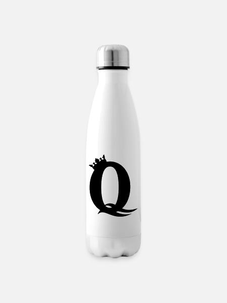 Q-Queen – Majestueuse Party & Girl Design - Bouteille isotherme - blanc