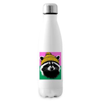 Raton laveur - Bouteille isotherme - blanc - Droite