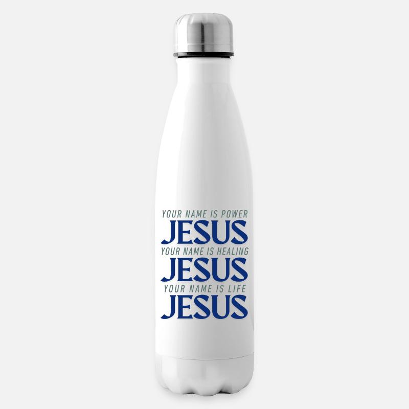 JESUS POWER HEALING LIFE - Isolierflasche - Weiß