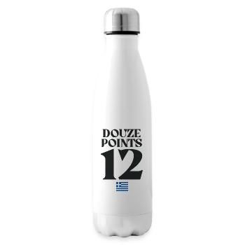 Douze Punkte 12 Griechenland Euroviision - Isolierflasche - Weiß - Rechts