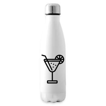 cocktail - Bouteille isotherme - blanc - Droite
