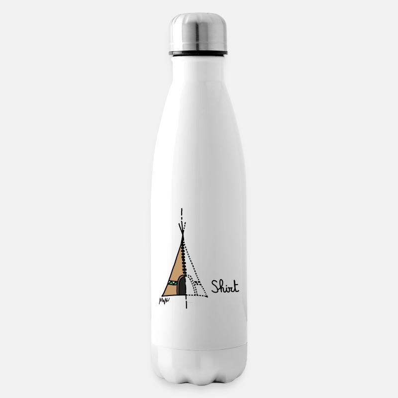 Tipi-Shirt - Isolierflasche - Weiß