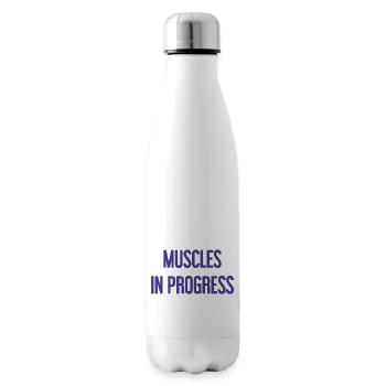 Muscles in Progress - Insulated Water Bottle - white - Right