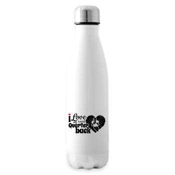 I love my sweet Quarterback - Insulated Water Bottle - white - Right