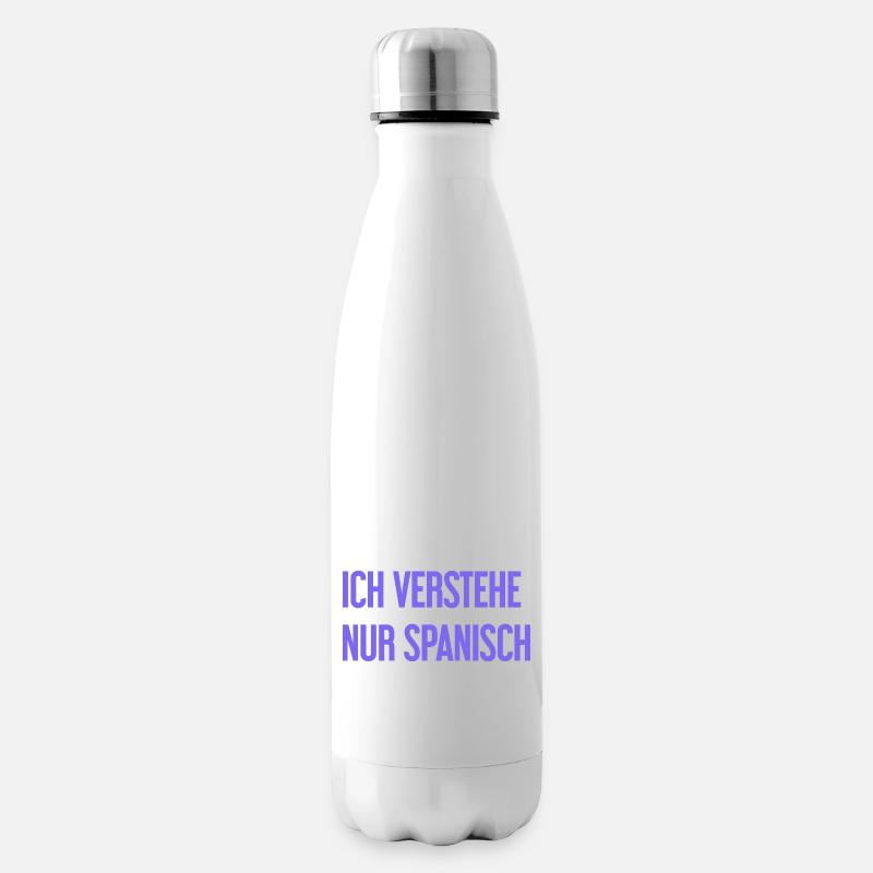 Ich verstehe nur Spanisch - Isolierflasche - Weiß