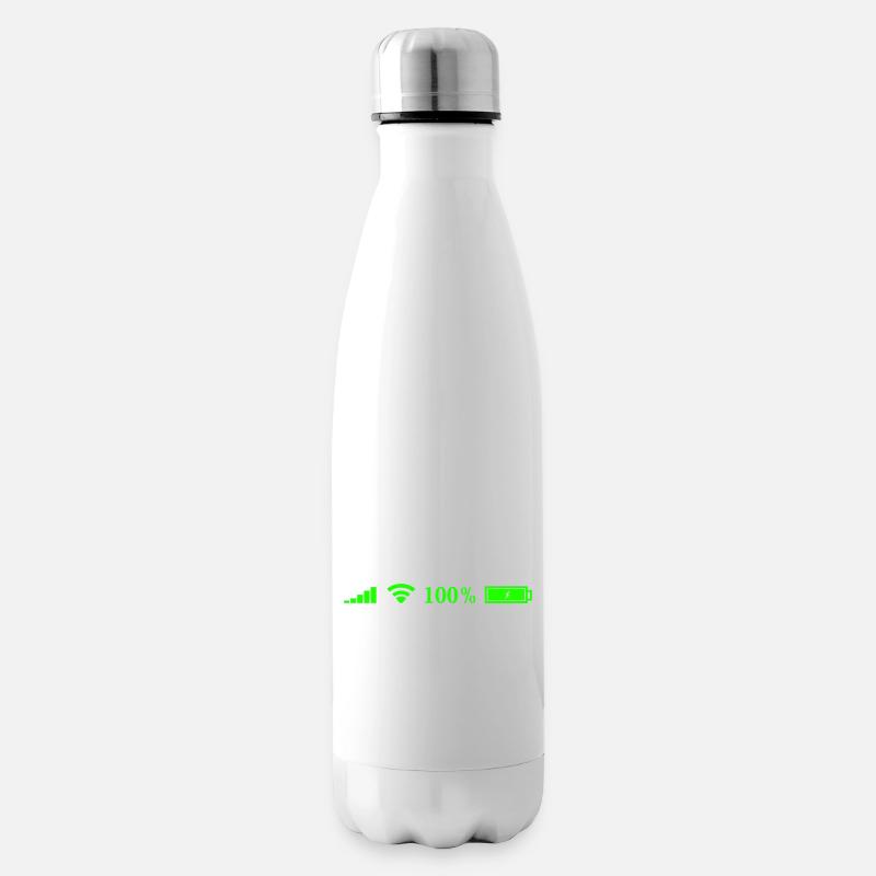 Internet - Isolierflasche - Weiß