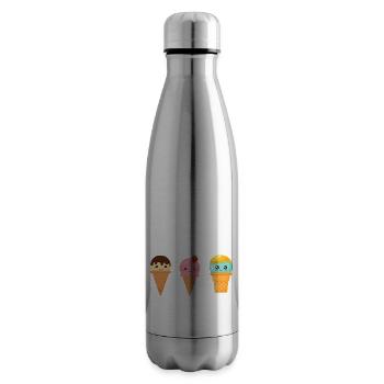 Crème glacée amusante - Bouteille isotherme - argent clair - Droite