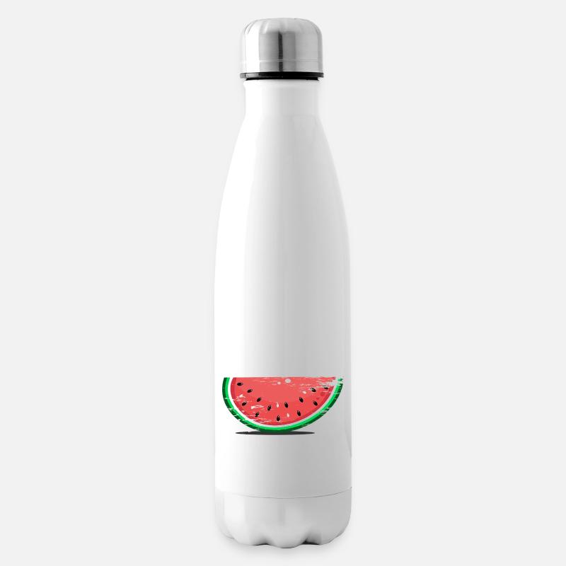 Tranche de conception de pastèque utilisée - Bouteille isotherme - blanc