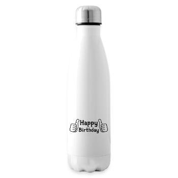 Anniversaire Pouce levé - Bouteille isotherme - blanc - Droite