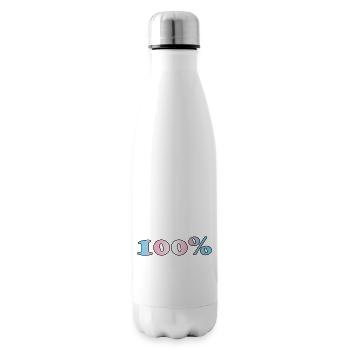 100 Prozent trans - Isolierflasche - Weiß - Rechts