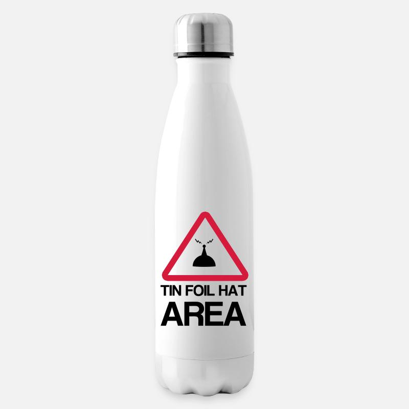 Tin Foil Hat Area - Bouteille isotherme - blanc