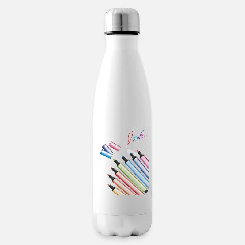 geschriebene Liebe - Isolierflasche - Weiß