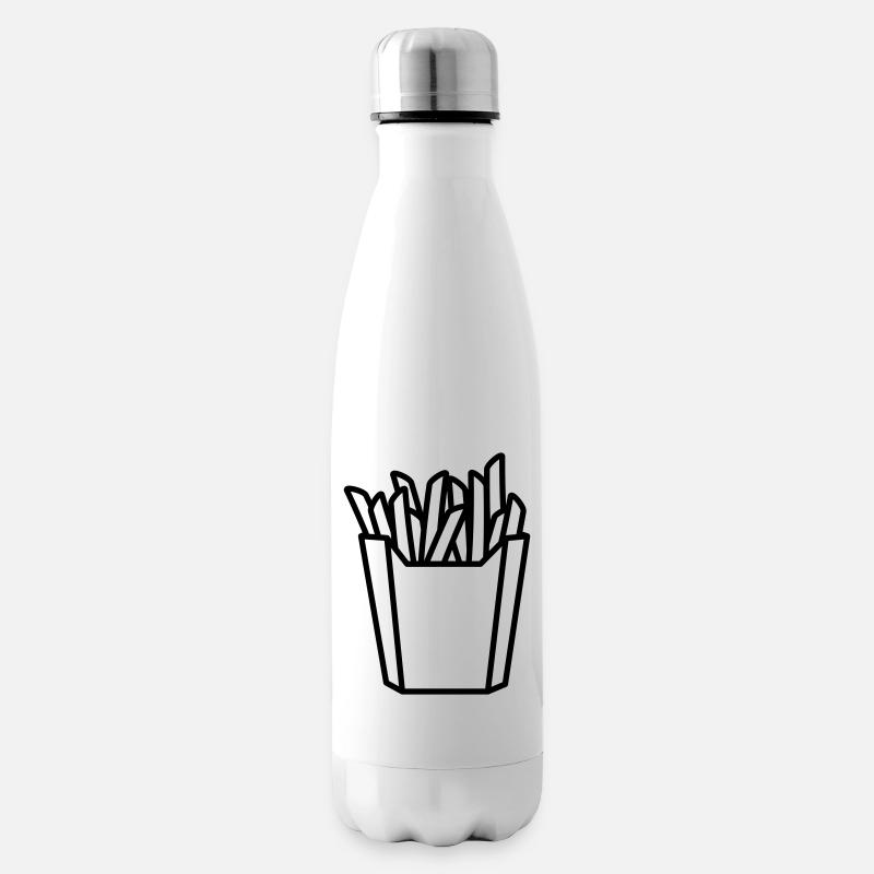 pommes - Isolierflasche - Weiß