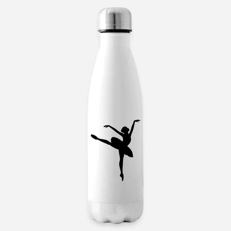 Ballet Dancer - Insulated Water Bottle - white