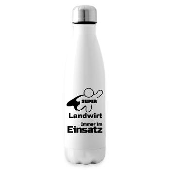 Super Landwirt Geschenk - Isolierflasche - Weiß - Rechts