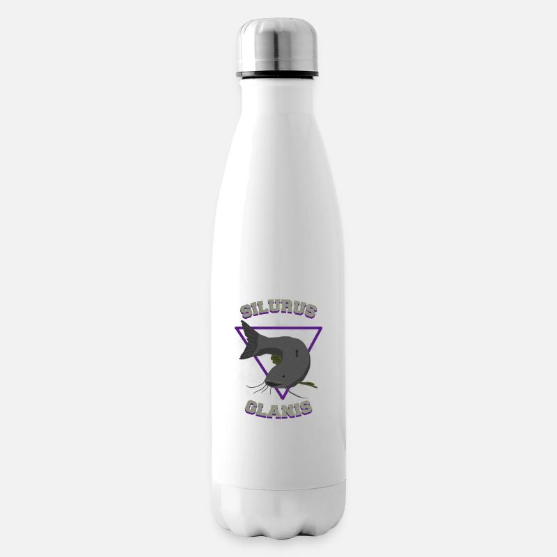 Latein Wels Angler Geschenk - Isolierflasche - Weiß