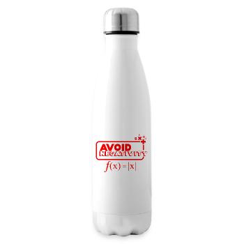 Avoid negativity - rot - Isolierflasche - Weiß - Rechts