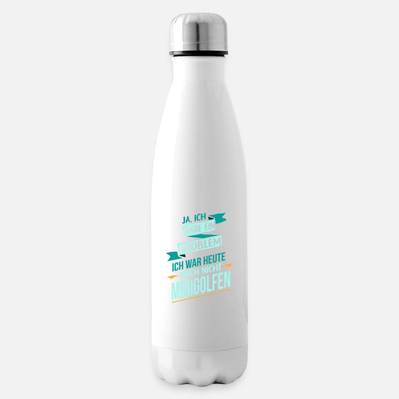 Minigolf Sport Problem ich liebe Geschenk - Isolierflasche - Weiß