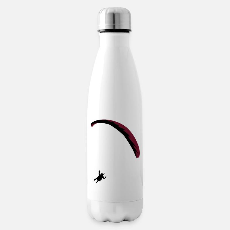 Paraglider Paragliding - Insulated Water Bottle - white