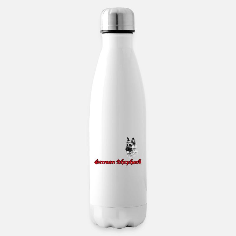 Deutscher Schäferhund - Isolierflasche - Weiß