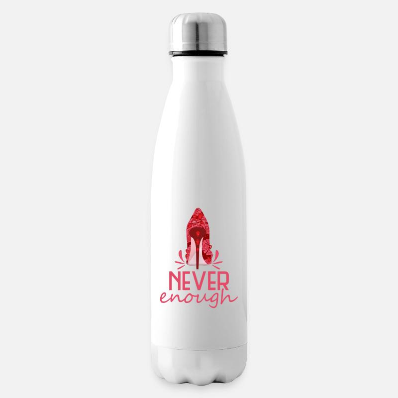 never enough highheel - Insulated Water Bottle - white