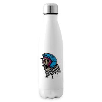 Enduro-Fahrt - Isolierflasche - Weiß - Rechts