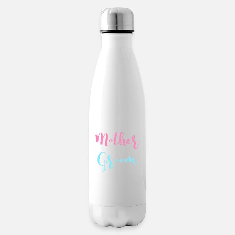 Mutter des Bräutigam Hochzeit Junggesellinnen Mama - Isolierflasche - Weiß