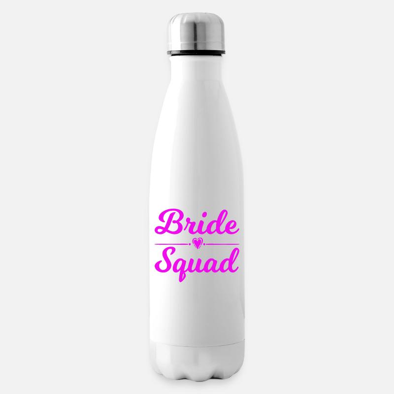 Bride Squad Team Bride - Insulated Water Bottle - white