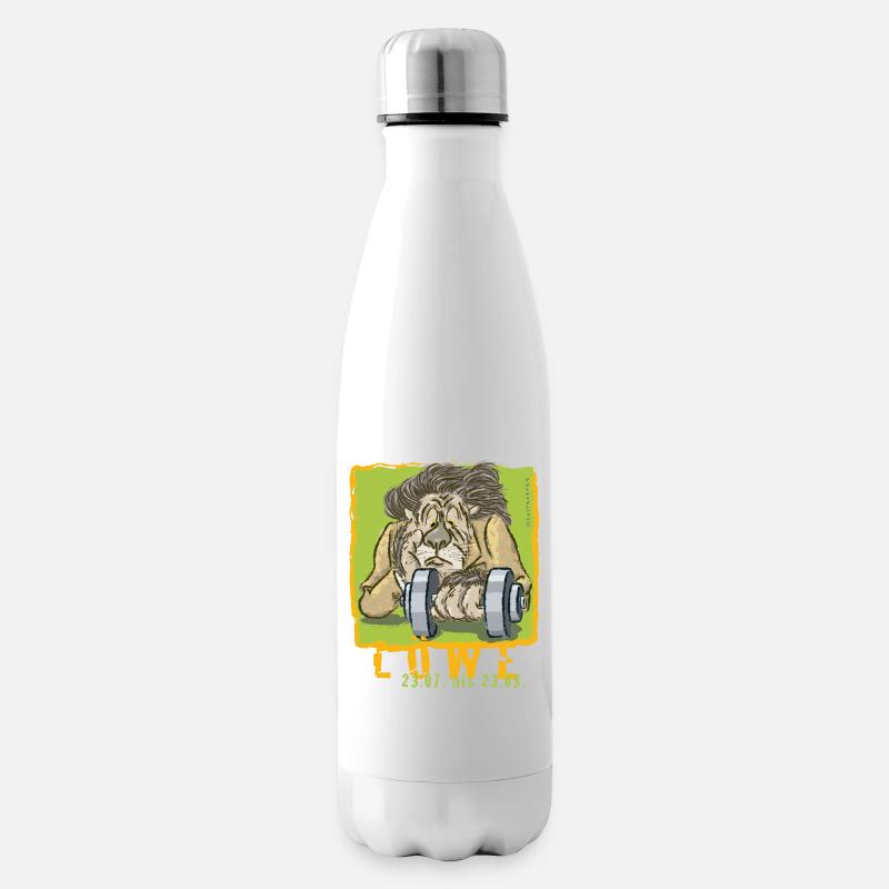Sternzeichen - Löwe - Isolierflasche - Weiß