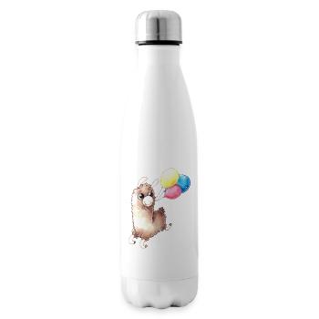 Alpaca d'anniversaire - Bouteille isotherme - blanc - Droite