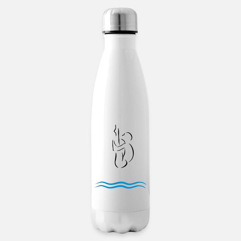 Turmspringen - Isolierflasche - Weiß