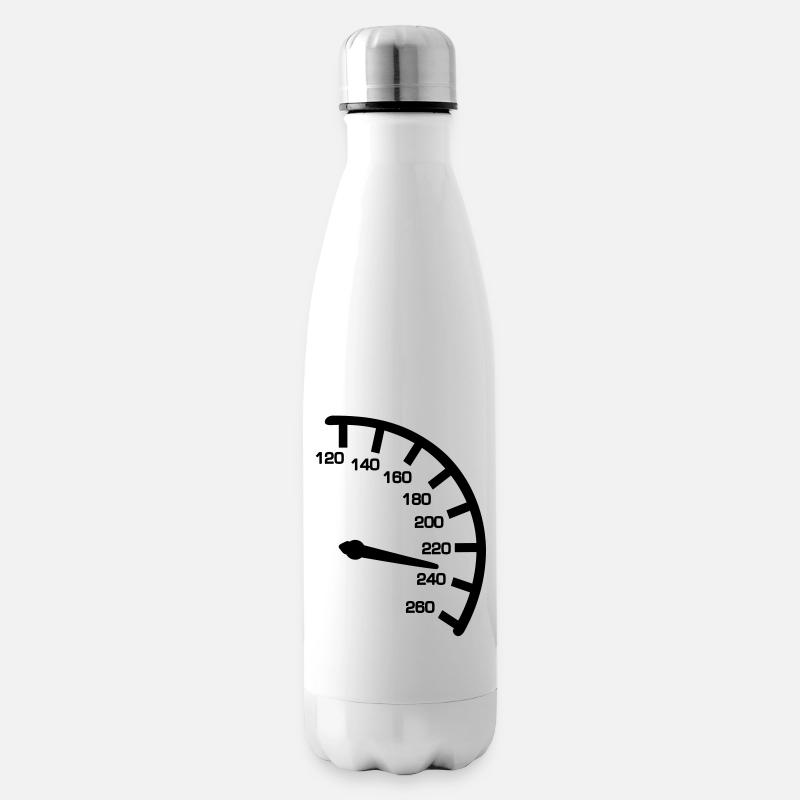 Tacho - Isolierflasche - Weiß