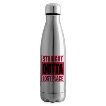 Straight Outta Lost Place - Insulated Water Bottle - silver - Right
