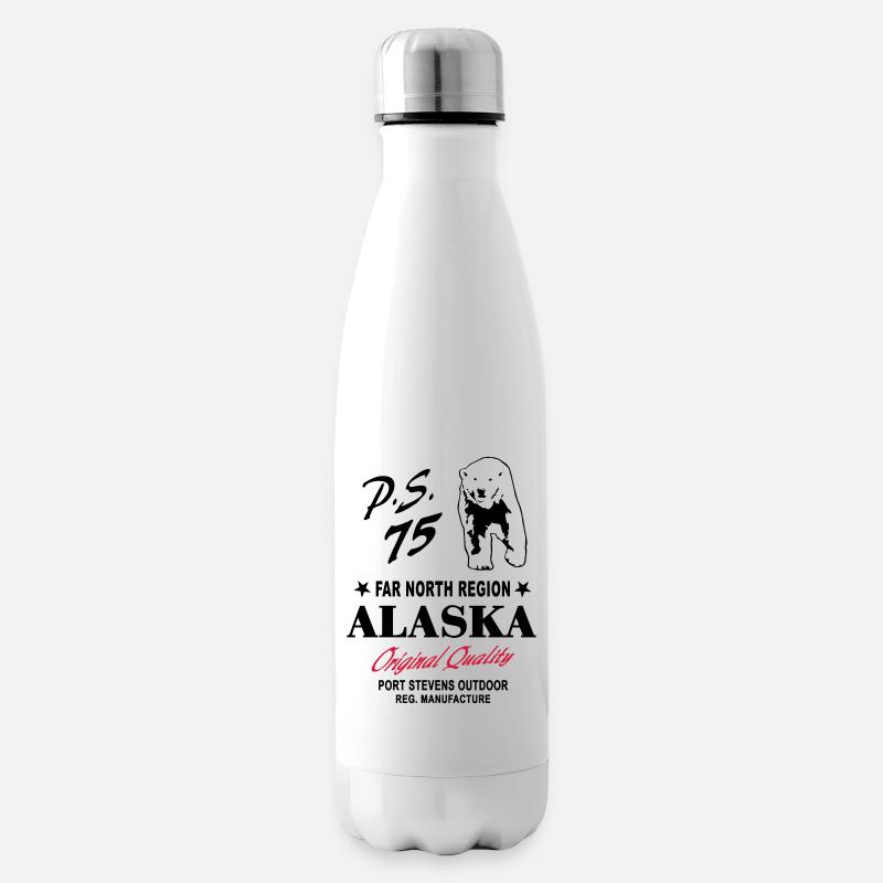 Alaska - Polar Bear - Isolierflasche - Weiß